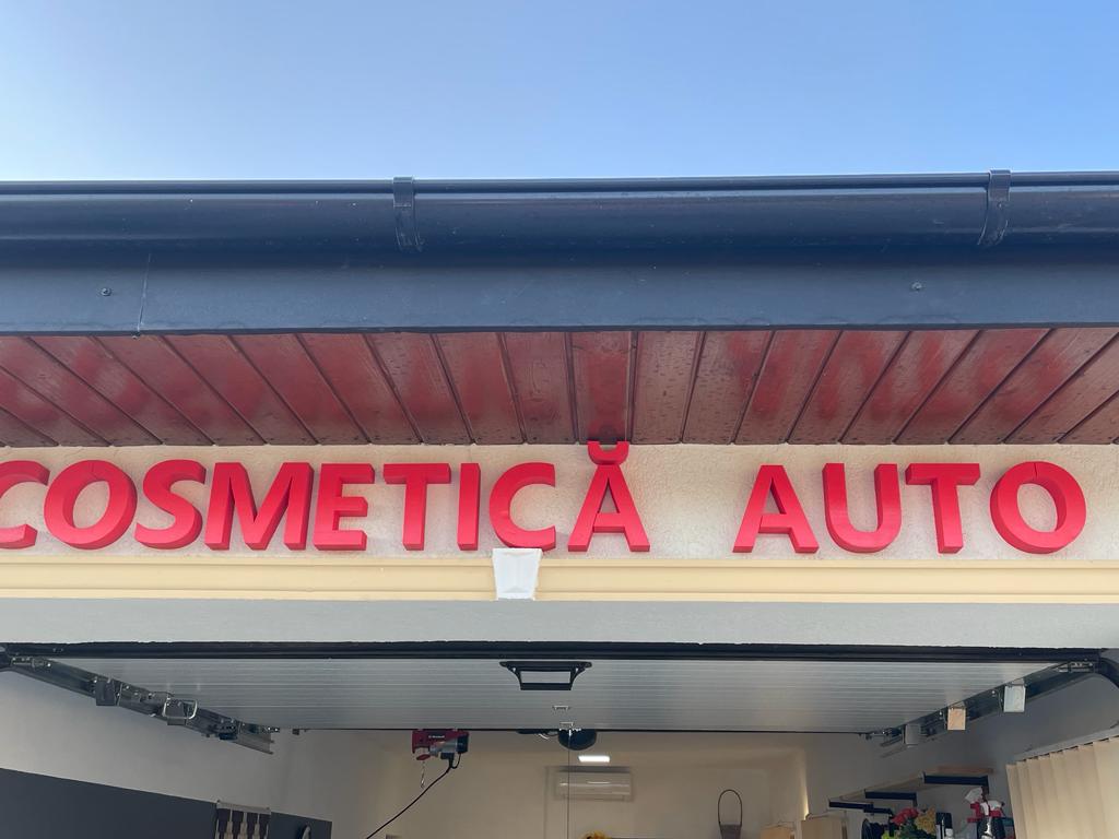 Reclama litere volumetrice polistiren Cosmetica Auto