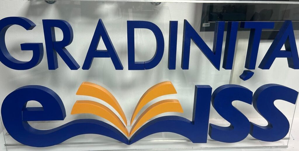 Reclama litere volumetrice polistiren Gradinita Ewiss